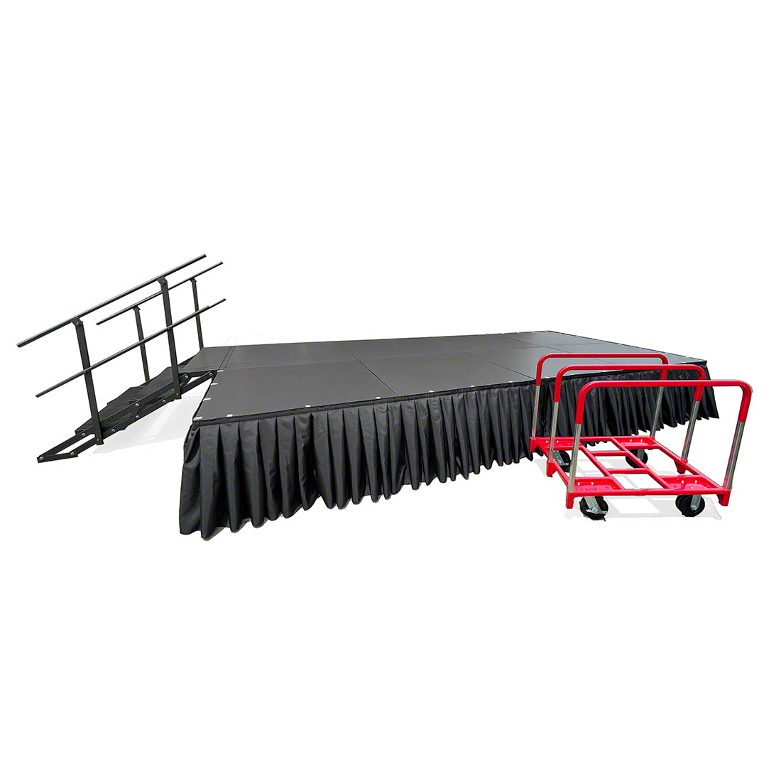 TotalPackage™ 8'x16' Dual-Height Portable Stage Kit