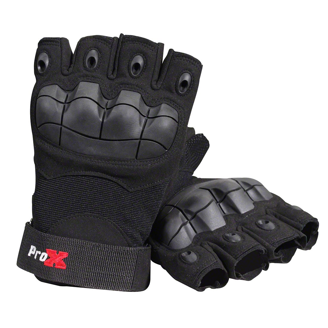 ProX Hard Knuckle Fingerless Work Gloves for Event Crew