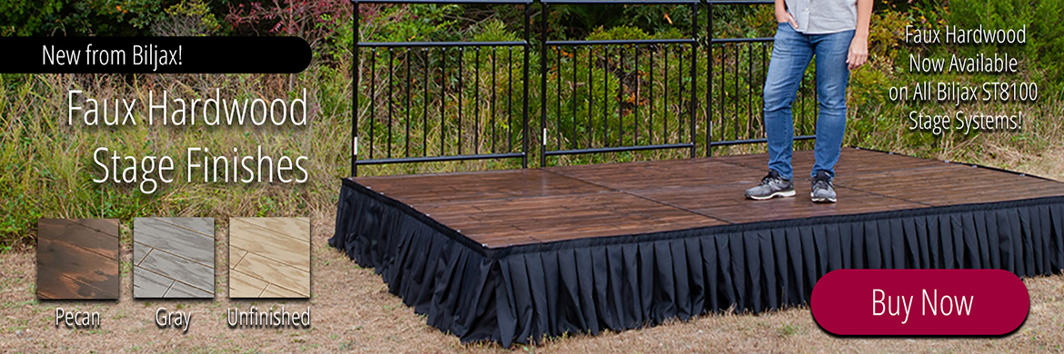 Biljax Faux Hardwood Portable Stages
